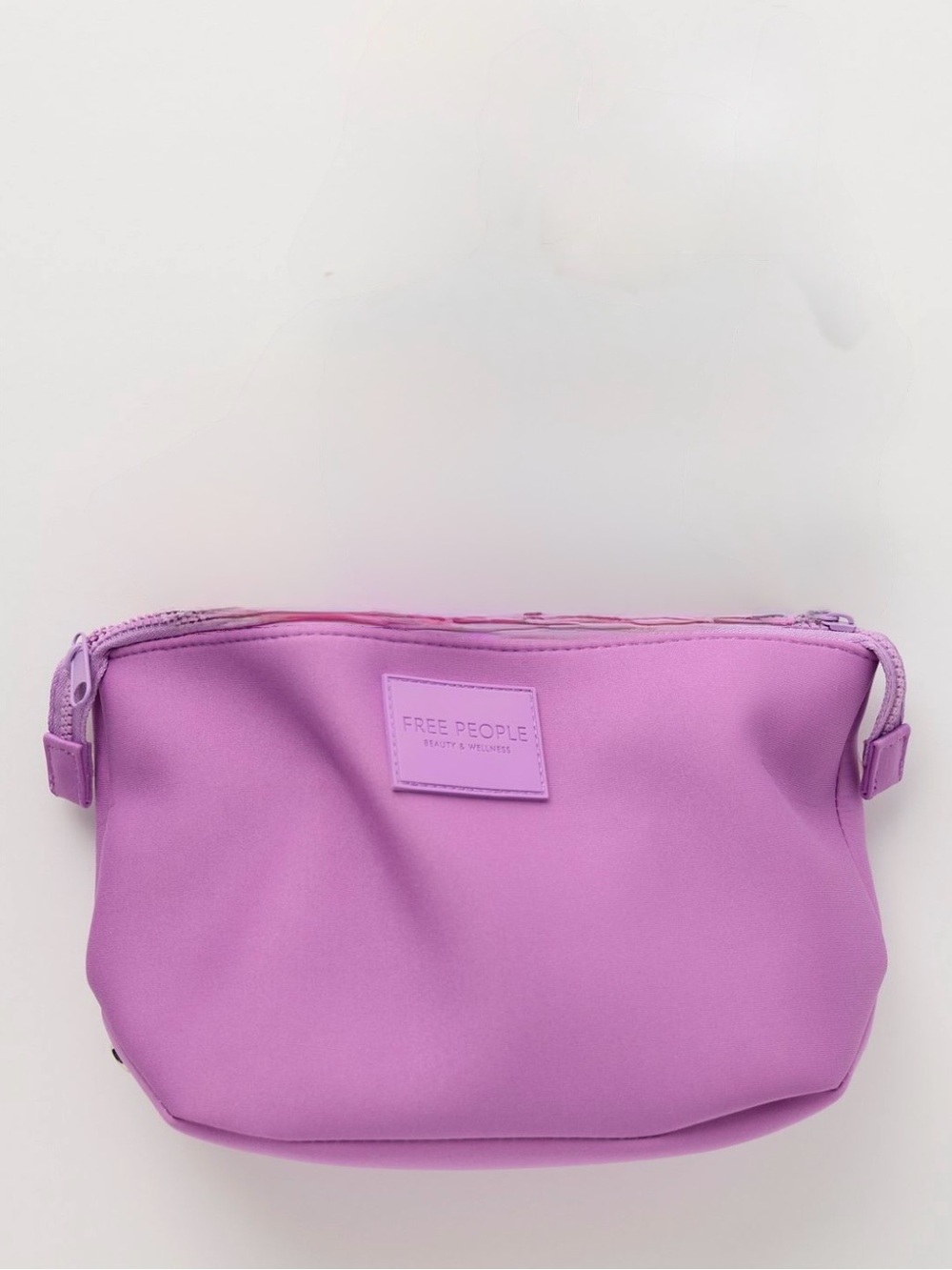 Limited Edition Free People Neoprene Lavender Cosmetic Travel Makeup Pouch Bag - Picture 3 of 7